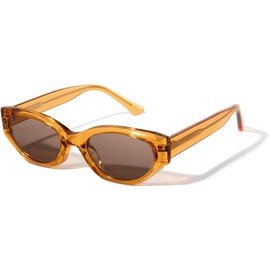 Cyxus Lentes de Sol para Mujeres, Marco de Acetato Lente Moda Protección UV para Conducir, Viajar, Compras Monturas de Gafas de Ojo de Gato 1349