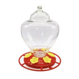 Hummingbird Feeders for Outdoors Hanging with Ant-Proof Hooks, 40 oz Hummingbird Feeder with Circular Perch & 6 Feeding Ports, Easy to Clean and Leak Proof for Garden Yard