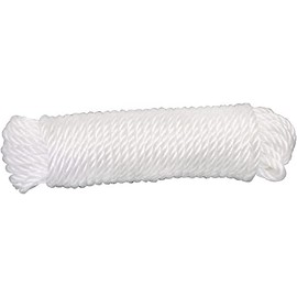 Amig - White Twisted Nylon Rope Model 20220 | Robust and Soft Multi-Purpose Cord Ideal for DIY or Fishing, Construction, Sports and Games, DIY and Lashing Straps | Dimensions: Diameter 4 mm x 10 m