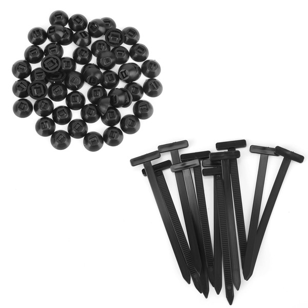 BOXOB 20pcs Nylon Universal Cable Tie Buckle Set, Cable Ties