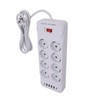 8 Way Power Strip USB C European Socket Desk Wall