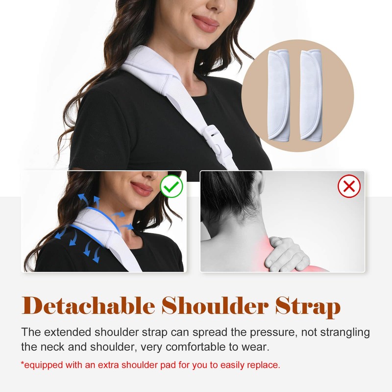 Ledhlth Mesh Breathable Arm Sling for Women/Men& Adults - Adjustable