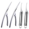 4pcs Shrimp Deveiner and Peeler Set - Stainless Steel Shrimp
