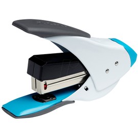 Rexel Easy Touch 20 Quarter Strip Stapler 18mm Throat Depth White/Blue (20 Sheet Staple Capacity)
