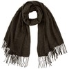 ONLY Women's Onlannali Woven Scarf CC Scarf, Dark grey blend