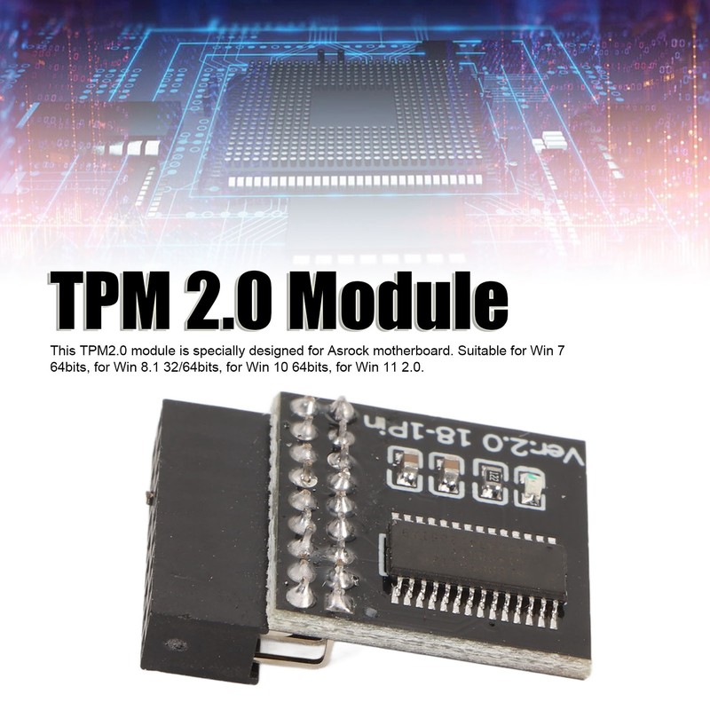 TPM 2.0 Module LPC Interface Stable High Safety Durable Material