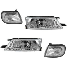 Auto Parts Avenue Replacement For Maxima 97 98 99 Headlight Corner Lamp With Bulb Pair 4 Piece Set