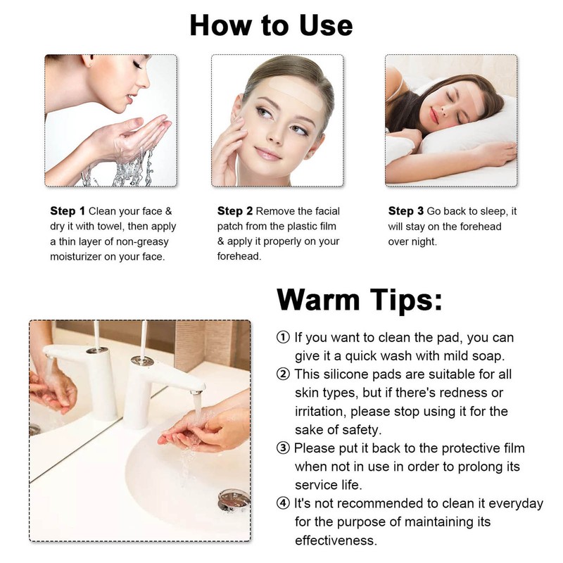 5pcs Facial Patches Wrinkle Remover Pads for Forehead Anti Wrinkle