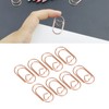 100pcs Paper Clips Portable Heart Shape Rustproof Electroplated Metal Paperclips