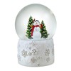 120MM Snowman Snow Globe with White Snowflake Base by The
