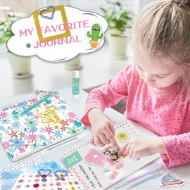 Hamoswy DIY Journal Kit,Gifts for Girls Age of 8 9 10 11 12 13 Years Old,Stationery Set,Scrapbook & Diary Supplies Set,Art Supplies for Teenage Girls,Birthday Gifts Ideas for Girls