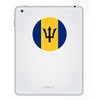 2 x 10cm Barbados Flag Vinyl Sticker Decal Laptop Travel