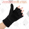 Bodvera Thermal Insulation Fingerless Texting Wool Gloves for Women and