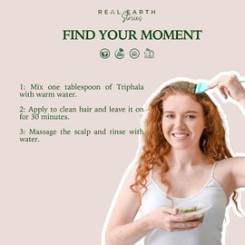 Real Earth Triphala Organic Powder 250g - Amalaki, Haritaki, Bibhitaki - Ayurveda Fair Production from India