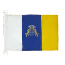 AZ FLAG - Canary Islands Boat Flag - 45 x 30 cm - Canary Islands Boat Flag 30 x 45 cm Marine Flags - Flags