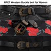 NPET Women Leather Belt for Jeans, Dresses, Fashion with Gold