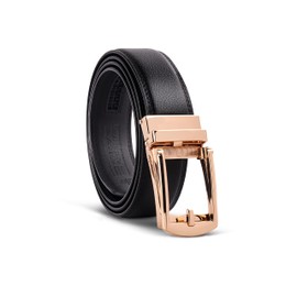 HAMMONDS FLYCATCHER Ratchet Belt, Genuine Leather Belt for Men, Black Dress Belt, Adjustable Belt Men