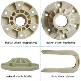 Upgraded W10528947 W10396887 Washer Basket Driven Hub Kit for Whirlpool Kenmore Maytag Washer - Replaces AP5665171 W10396887 W10528947VP PS6012095-2 PCS