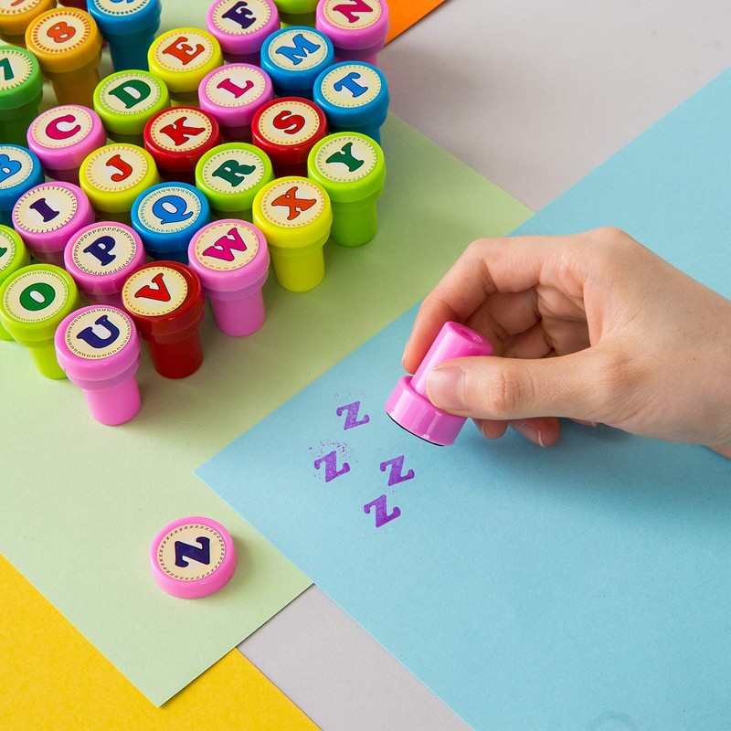 Kesote 36Pcs Number & Alphabet Stamps for Party Favor