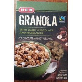 H-E-B Granola With Dark Chocolate And Hazelnuts 14 oz(pack of 2)