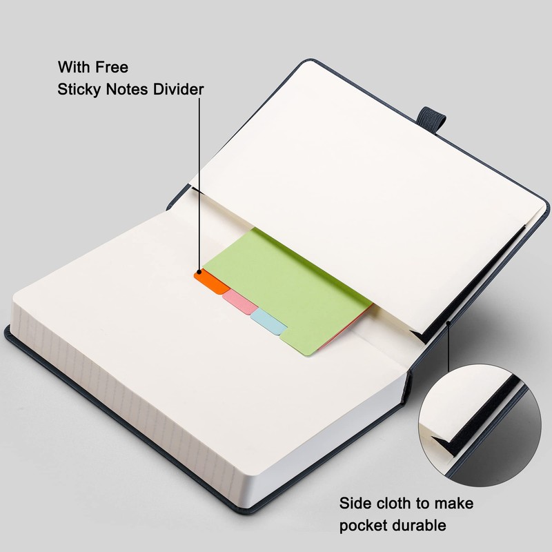 RETTACY Journal Notebook Lined - A5 Note Book Hardcover Thick