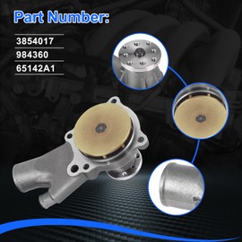 BLPextrm Raw Sea Water Pump Fits for Volvo Penta OMC GM Sierra 2.5L 3.0L 4.0L, for MerCruiser 2.5L 4.0L Marine Circulating Water Pump -Replace 65142A1, 3854017, 984360