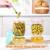 ZENS Pickle Jar with Strainer Flip, 51oz Pickle Container Pickle