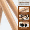 MJFUNTXY Handpan Stand Tongue Drum Bracket, Solid Wood Adjustable Tripod
