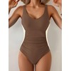 Aidonger Women's One Piece Swimsuits Tummy Control Bathing Suit Color