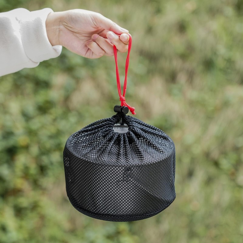 Boundless Voyage 2900ml Camping Pot Titanium Pot with Lid Folding