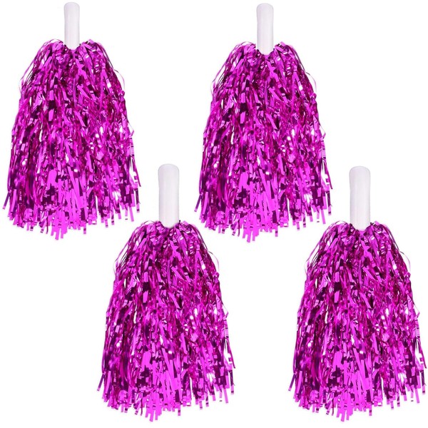 ZSTNPP 4 Pack Pom Poms Cheerleading 20 Grams Each, Rose