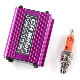 Trkimal - Caja CDI de alto rendimiento ajustable de 6 pines con bujía de 3 electrodos para GY6 50 cc 125 cc 150 cc 4 tiempos 152QMI/157QMJ motor, scooter mopado ATV Go Kart