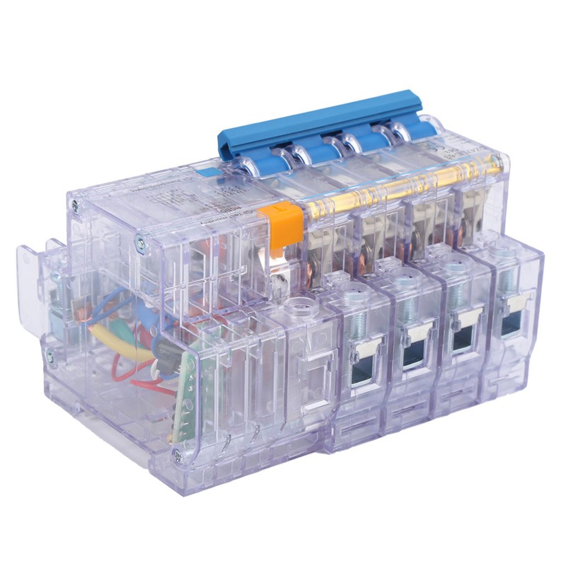 DZ47LE-63 2P C63 Small Circuit Breaker Transparent Household Earth Leakage