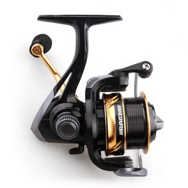 Ashconfish Spinning Fishing Reel, Graphite Body, 7+1 Stainless Steel BB, 5.0:1 Gear Ratio, Lightweight Spinning Reel for Freshwater Fishing, Come with 109 Yds Braided Line AF3000b