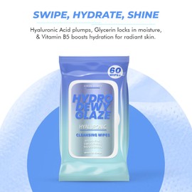 Sunday Essence, Hyaluronic Acid Facial Wipes - Dermatologist Tested, Anti-Aging, Korean Skin Care, Hydrates & Plumps Dry Skin, Improves Texture & Firmness - Gentle, Vegan, 95% Natural - 1 Pack