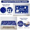 Blue 30th Birthday Decorations for Him Her, 30th Silver and