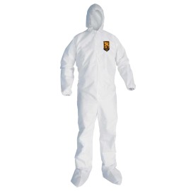 KleenGuard Kimberly-Clark KleenGuard A20 Coveralls w/ Elastic Wrists, Ankles, Hood, and Boo