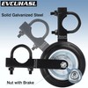 Gate Wheel Supporting Metal Swing Gate with 1-5/8" Thru 2"