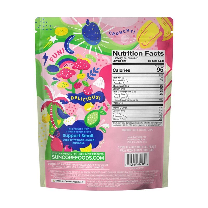 Suncore Foods Jackfruit Chips & Snacks, Gluten-Free, Non-GMO, 5.32oz (1