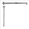 Bropury adjustable L-Shaped 11.5-18Inch Shower Head Extension Arma and conversion