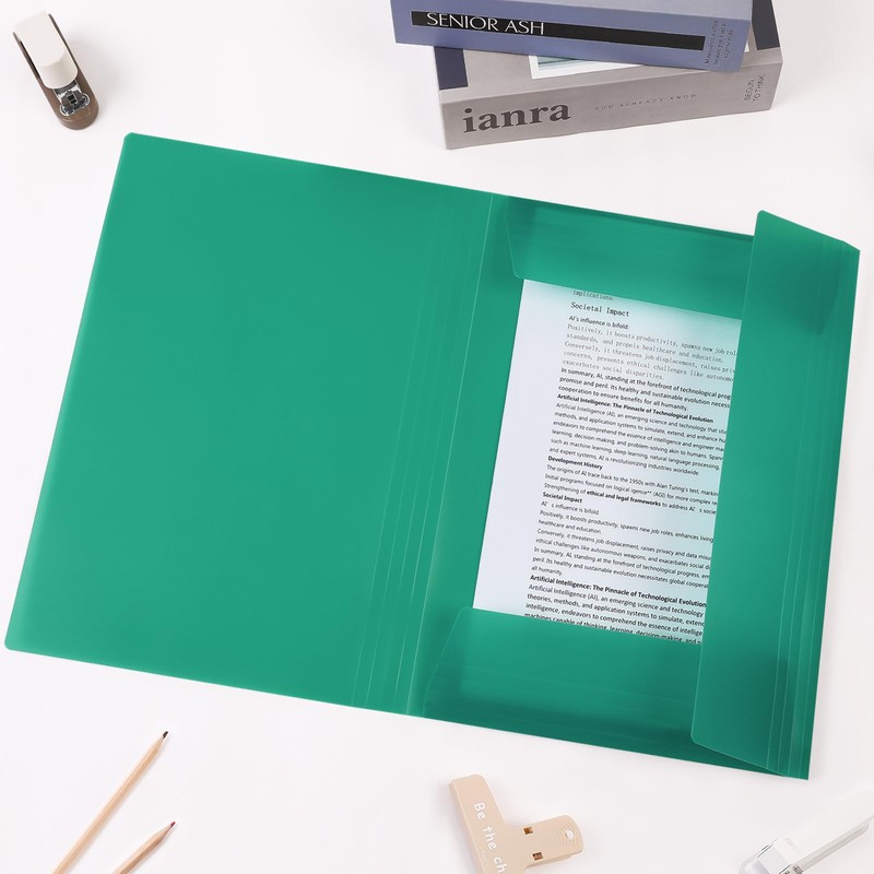 SKYDUE 4 Stück Sammelmappe A4, Postmappe A4 Schule, Mappe Aus