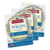 Toufayan Tortilla Wraps Bread Mediterranean Classic Plain 3 Packs Kosher