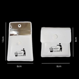 4Pcs Environmental Portable Ashtray Reusable Ash Pouch Fireproof Mini Ashtray for Travel or Daily Use (Black and white)