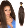 Color 4 Bundle Chocolate Brown Yaki Straight Human Hair Bundles