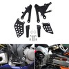 TCMT Sand Black Front Footrest Foot Pegs Bracket Set Fit