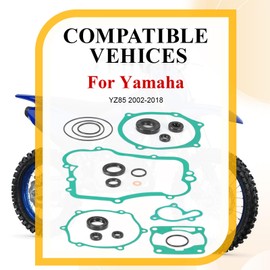 Complete Engine Top + Bottom End Rebuild Gasket & Seal Kit for Yamaha YZ85 2002-2018
