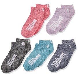 Wilson 10 Piezas Tin para Niña, SÚPER SUAVE, Color Multicolor con Logo Lateral Blanco, Talla Grande de 21.5-23 cm, C6090