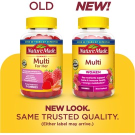 Nature Made Multivitamin For Women, Womens Gummy Multivitamins for Daily Nutritional Support, 70 Multi Vitamin Gummies, 35 Day Supply
