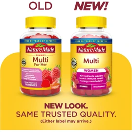 Nature Made Multivitamin For Women, Womens Gummy Multivitamins for Daily Nutritional Support, 70 Multi Vitamin Gummies, 35 Day Supply