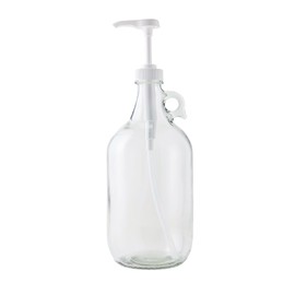 Fastrack Half Gallon Glass Jug Laundry Detergent Dispenser – Airtight Screw-Top Container | Non-Slip Base | Detergent Pump Dispenser or Syrup Pump | Eco Friendly Food Grade